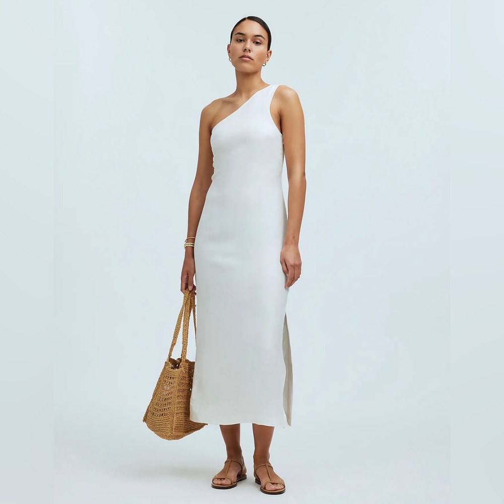 Madewell One-Shoulder Midi Dress • multiple size • NQ624 • NWT